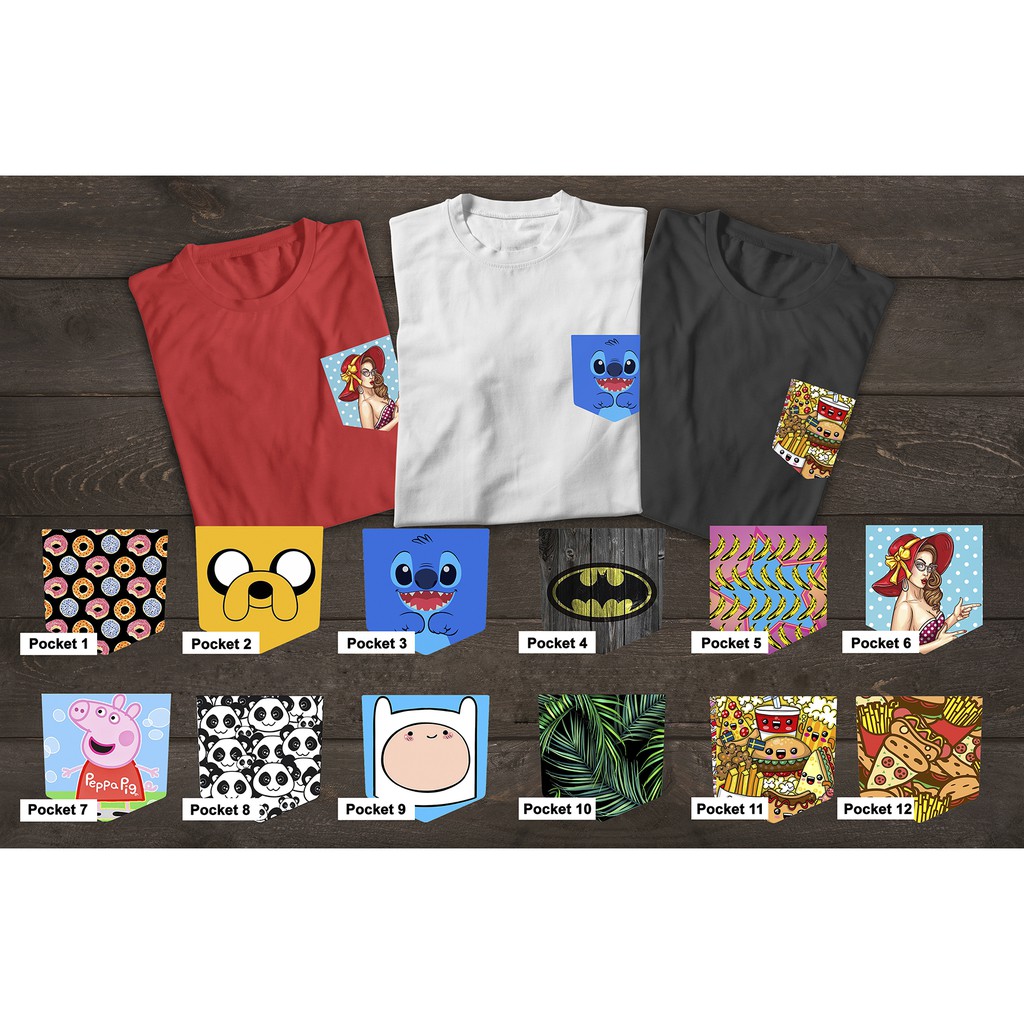 Pocket tees store with designs