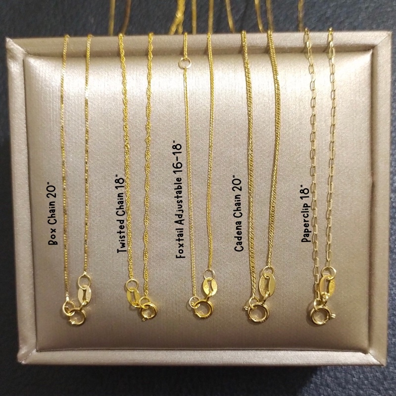 18 karat gold chain with deals pendant