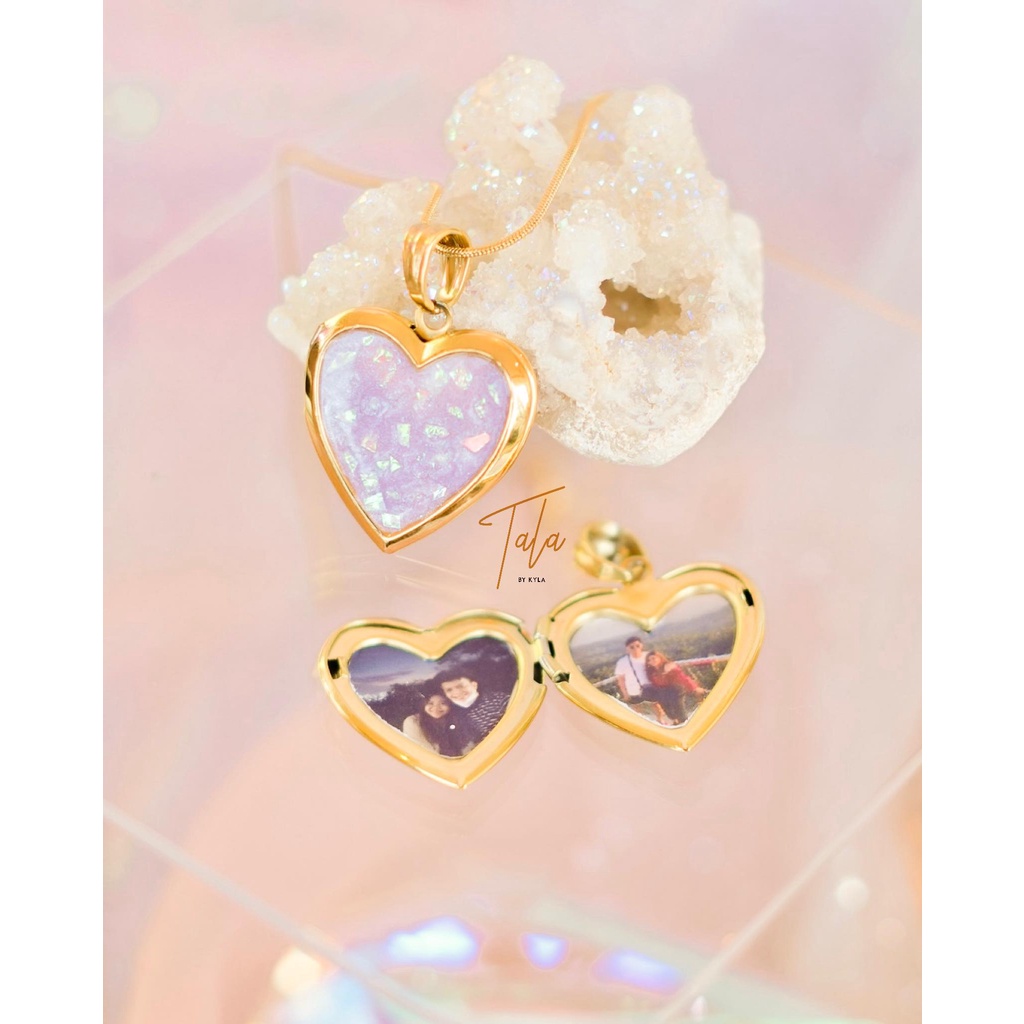 Purple deals heart locket