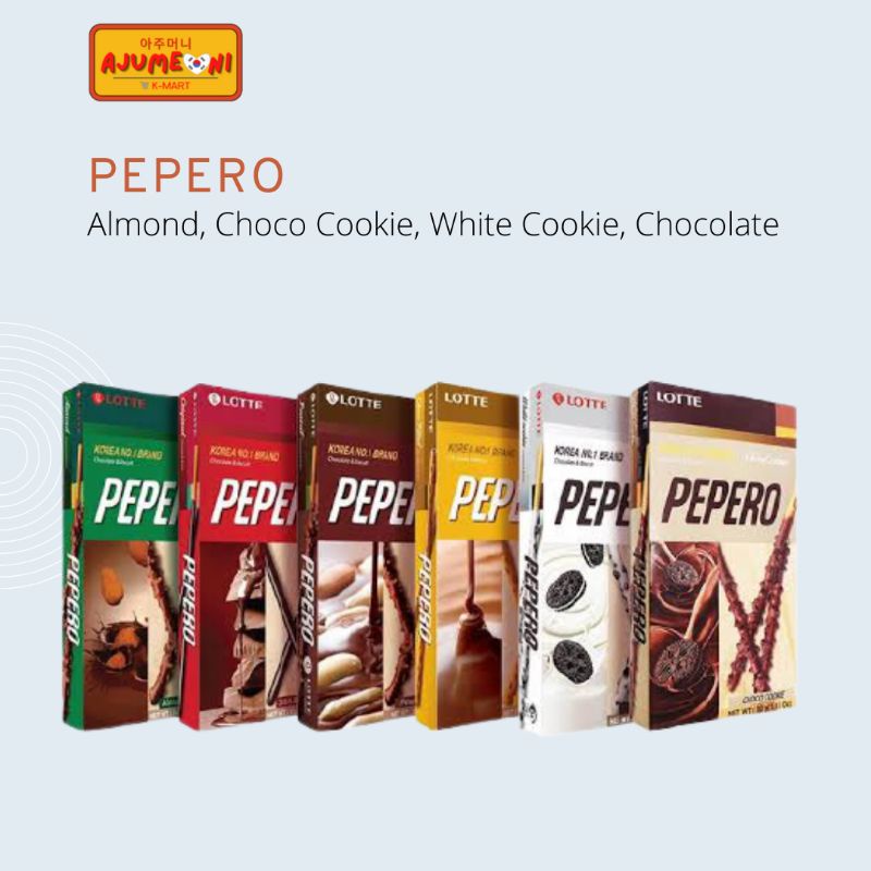 BQ KMART Authentic Korean Product LOTTE PEPERO No.1 Brand in Korea  Different Flavors of your Choice