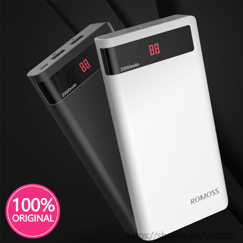 ROMOSS Sense 6 Plus Batterie 20000mAh Externe Power Bank Chargeur