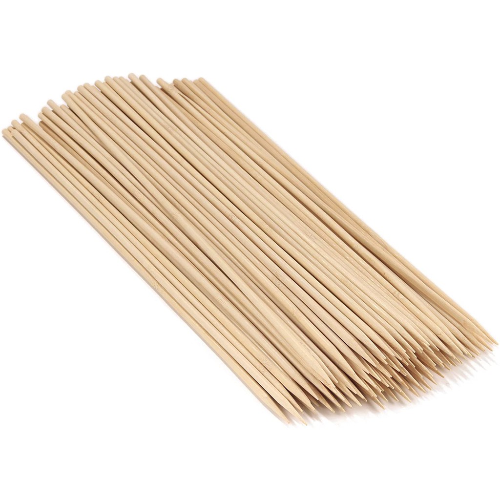 BAMBOO BBQ STICK 5mm thick x 300mm length 12 inches Shopee