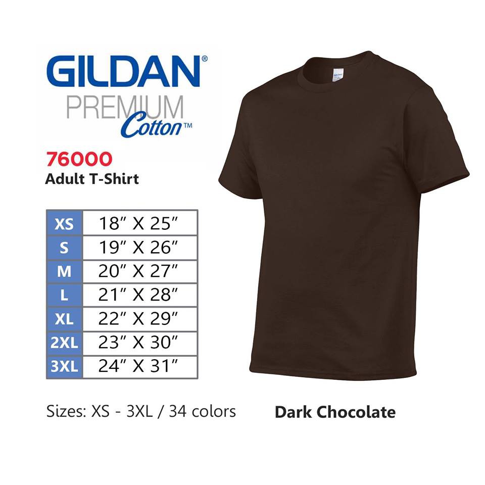 Gildan® Premium Cotton™ 76000 - Adult T-Shirt