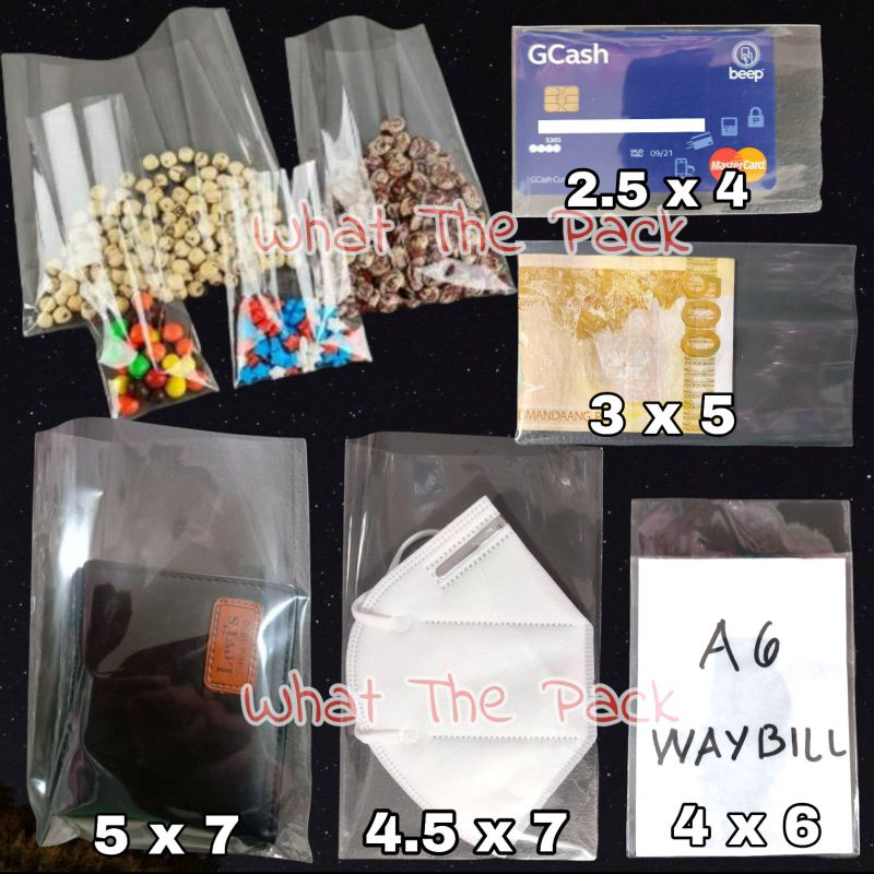100pcs Small OPP Without Adhesive Clear Transparent Plastic Bag Packaging  Pouch Food, Photocard etc.