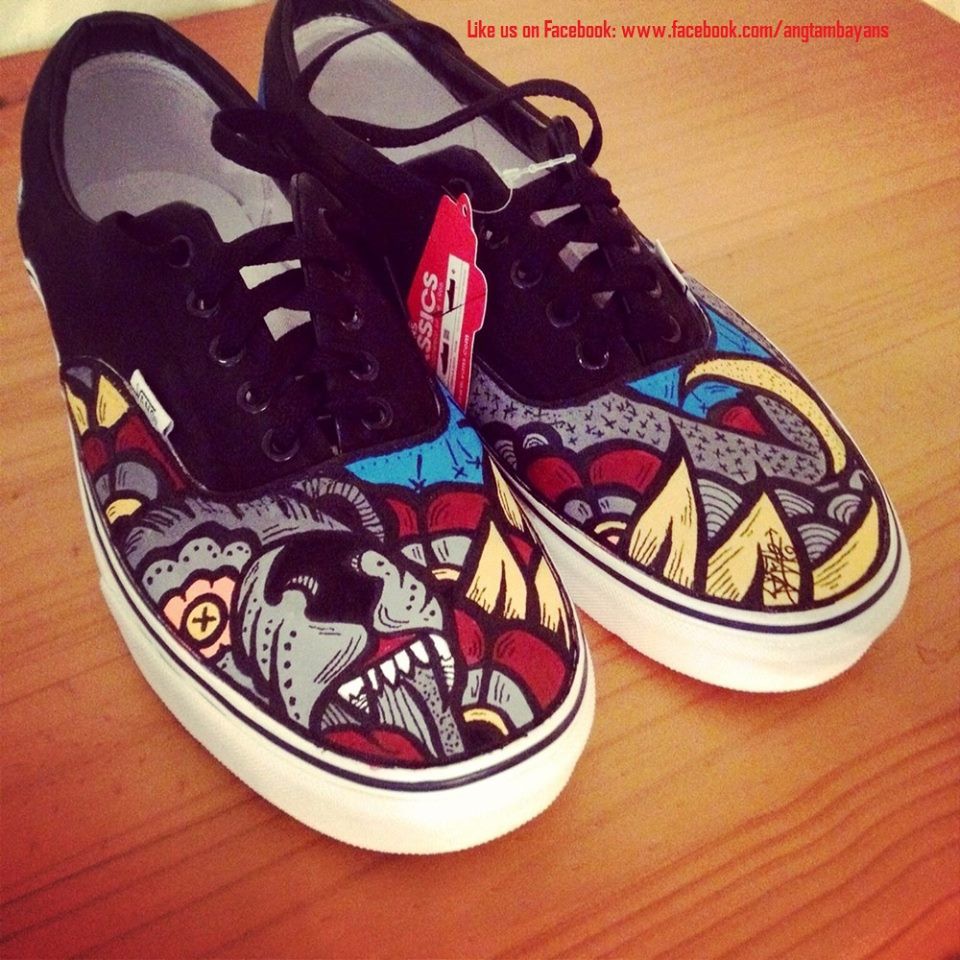 Vans on sale bulldog shoes