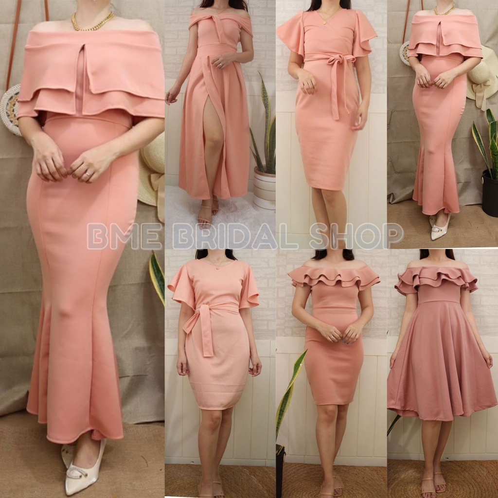 Peach formal outlet dress