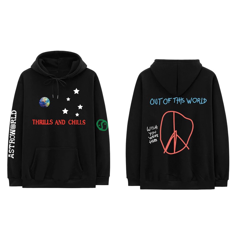 Astroworld thrills and shop chills hoodie