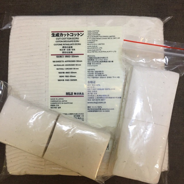 Muji on sale cotton pads