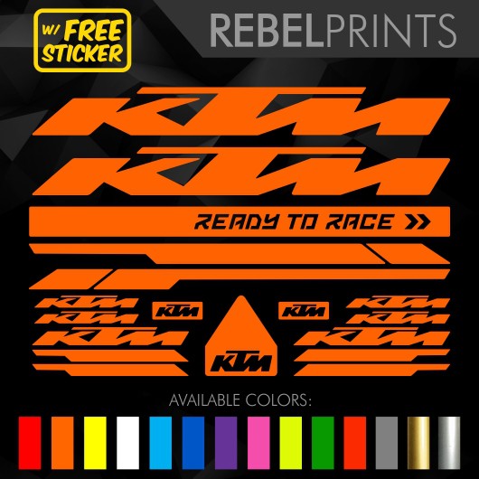 Ktm sticker hot sale for cycle