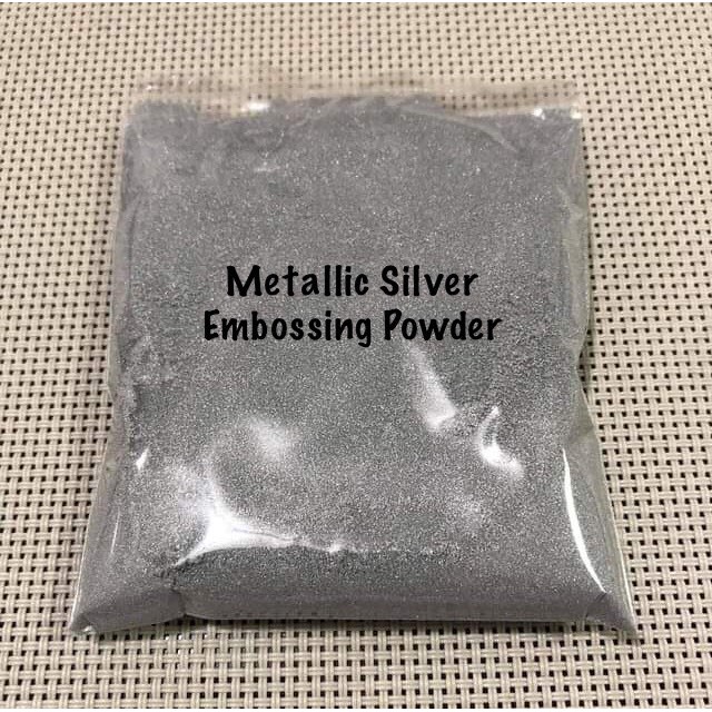silver embossing powder