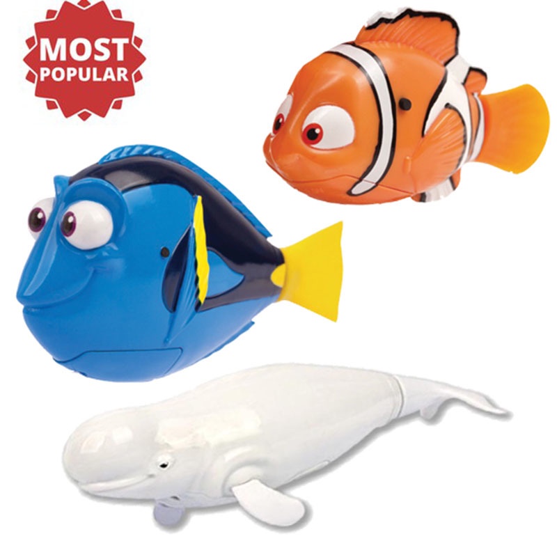 2pcs New Robo Fish Funny Swimming Electronic Pets Fish Activated