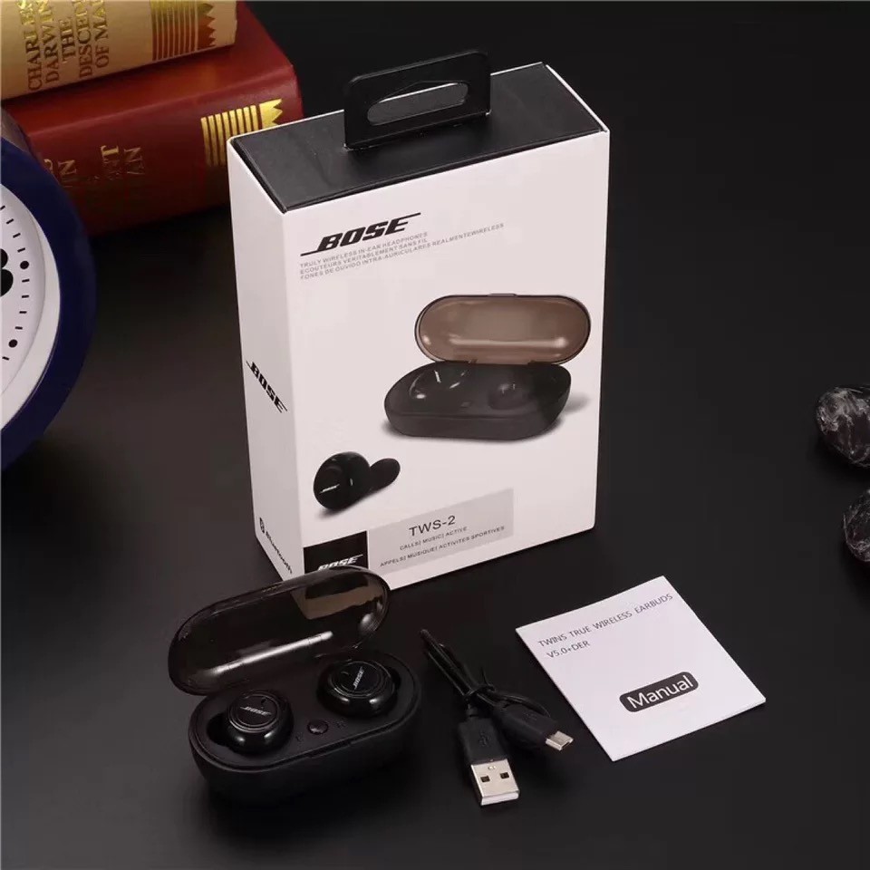 Bose TWS2 V5.0 Binaural Wireless Bluetooth Headset Shopee