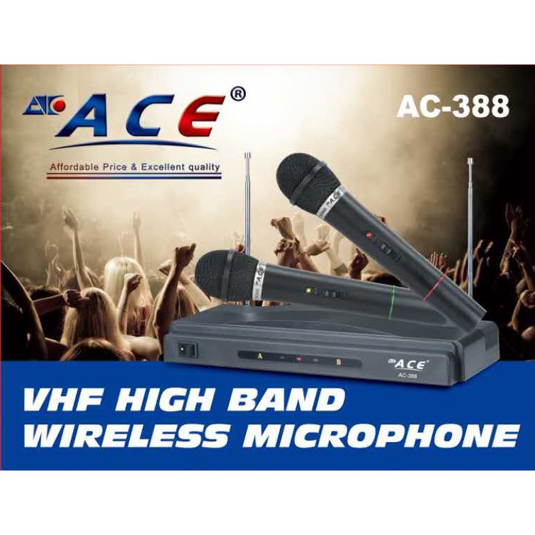 ACE Wireless Microphone AC 388 Shopee Philippines