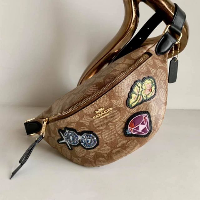 DISNEY X COACH BELT BAG IN SIGNATURE CANVAS WITH SNOW WHITE