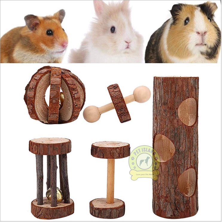 Hamster wooden chew on sale toys