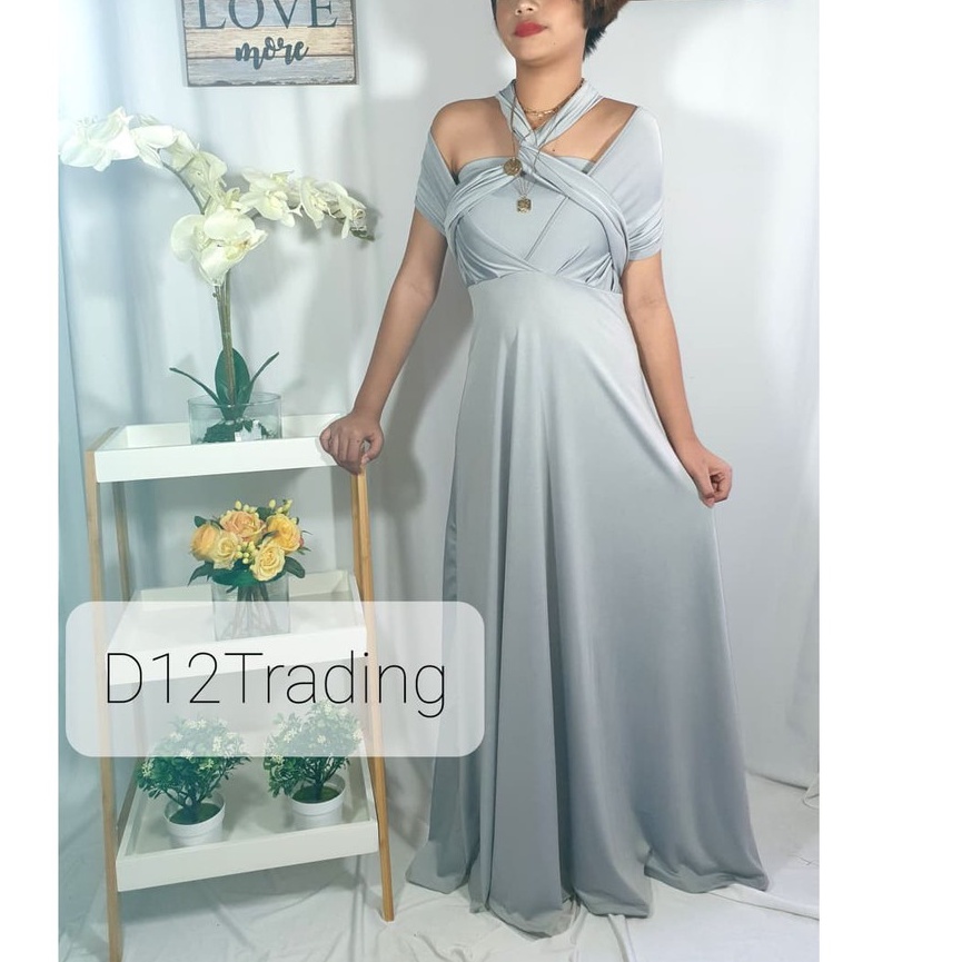 Infinity dress best sale silver gray