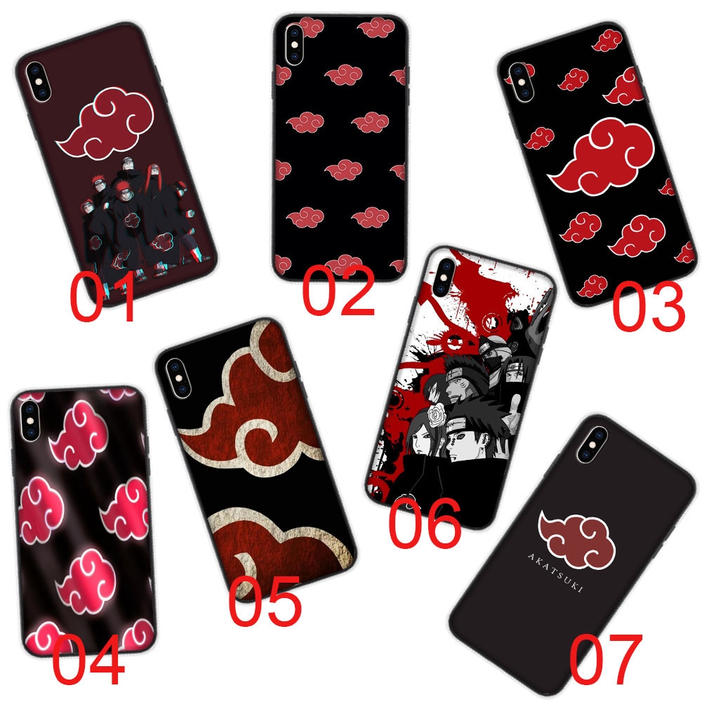 IPhone TongTrade Naruto Akatsuki Clan Nuvem Símbolo Impresso Capa Para 11  Pro 8 7 6s 5s 6p 5p X XS Max Samsung M40 Huawei P30 Caso Pro Personalizado  De $8,76