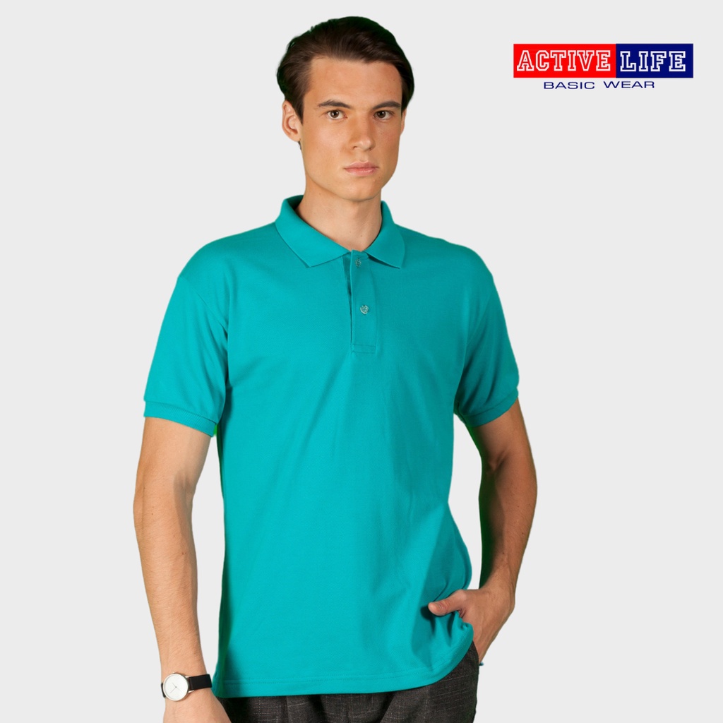 Teal color store polo shirt