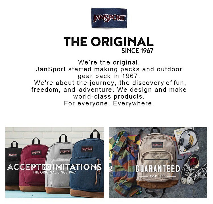 Original hotsell jansport bag