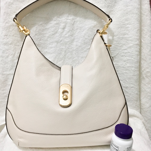 Coach pebble leather amber hobo sale