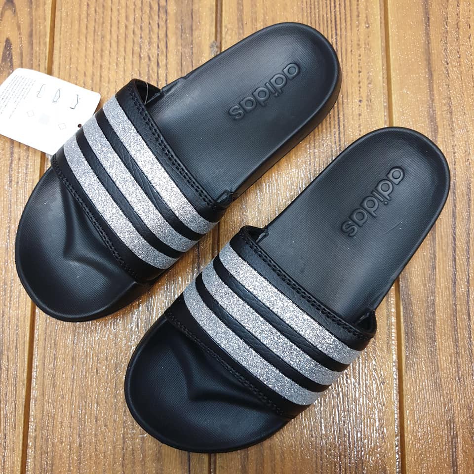 Adidas sales glitter slides