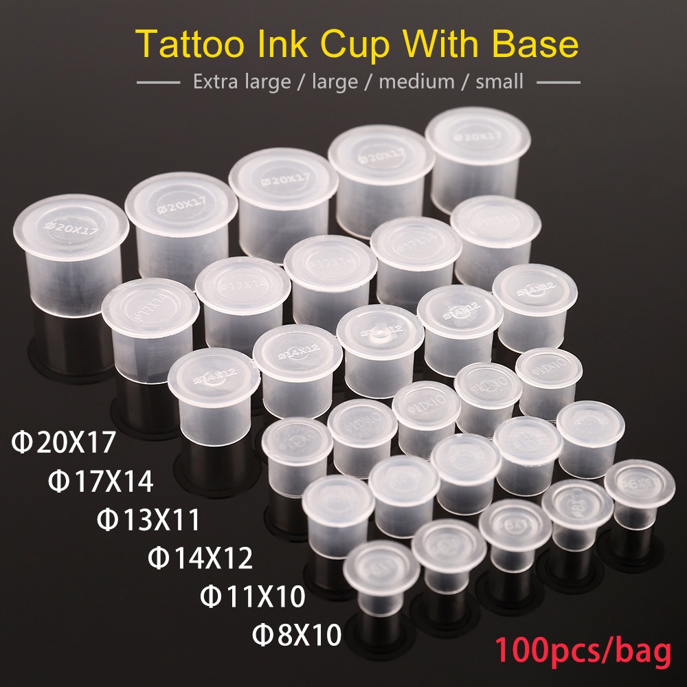 20pcs/Box Tattoo Cartridge Cup Holder Disposable Double Layer Tattoo Needle  Holder Plastic Placement Rack For Tattoo Supplies - AliExpress