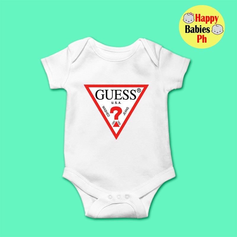 Governable Fedt Formode Guess & Lacoste Baby Onesie | Shopee Philippines