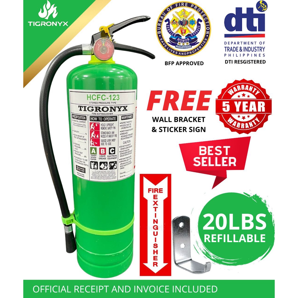 Green on sale fire extinguisher