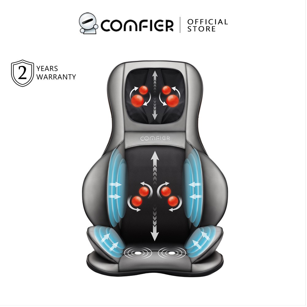 Comfier Shiatsu Neck Back Massager with Heat, Air Compression