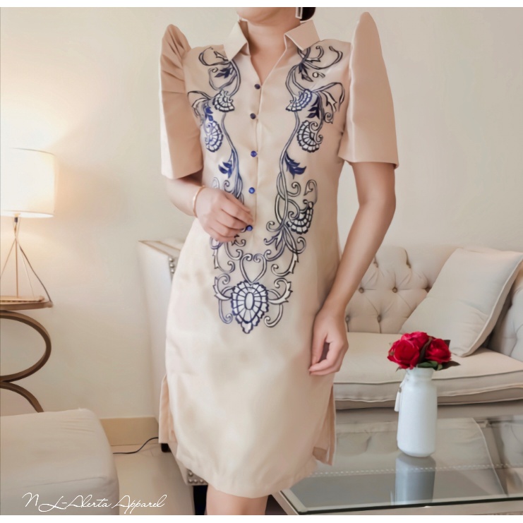 Modern filipiniana sale barong dress