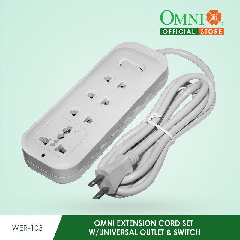 ECO Extension Cord Set 3-Gang 4-Meter Wire 10A - WEE-003-PK – Omni  Philippines Online Store