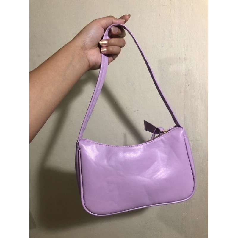 Pastel Purple Baguette Bag Shopee Philippines