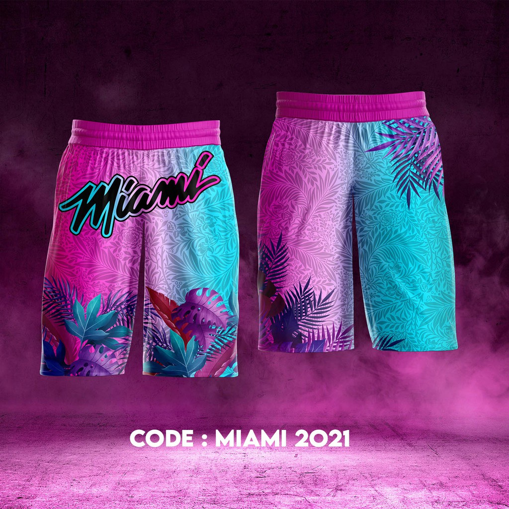 Miami vice basketball shorts sale