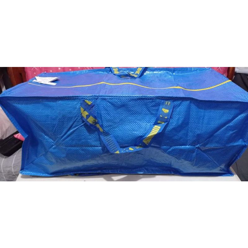 Ikea blue bags online zipper