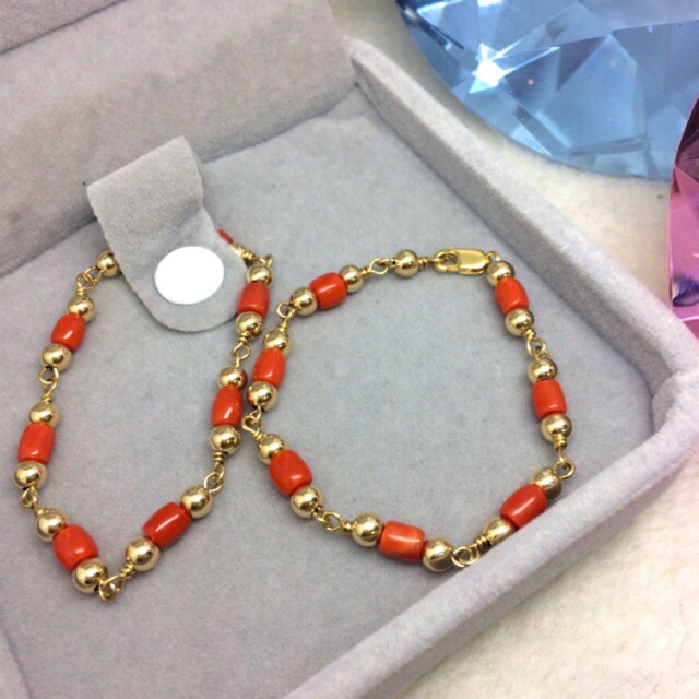 Coral bracelet for 2025 baby boy