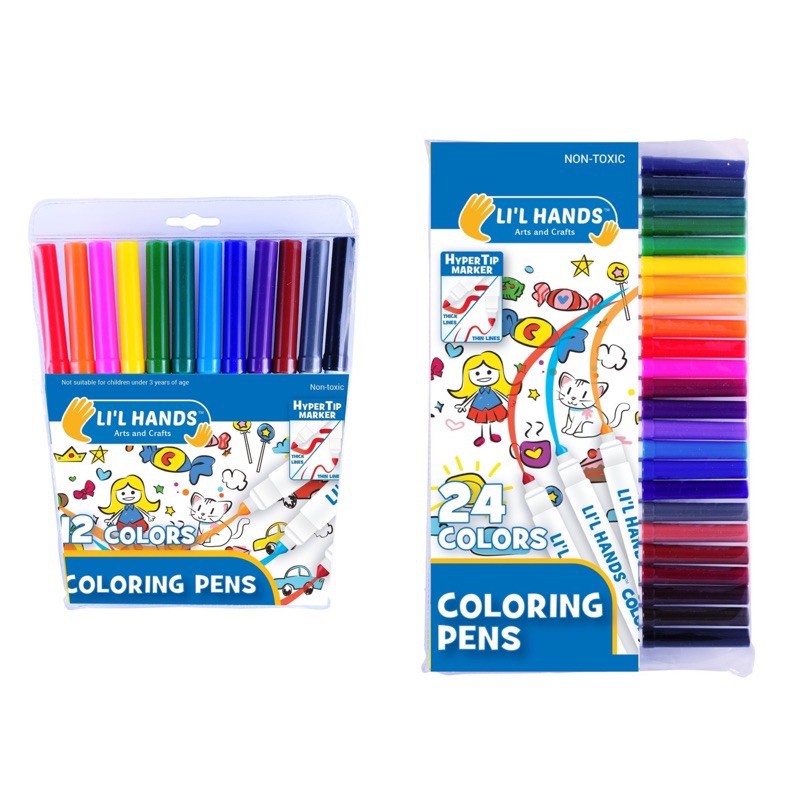 Lettering using Li'l hands coloring pens 😍 #fyp #foryou