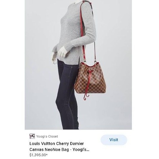 Louis Vuitton Coquelicot Monogram Canvas Neonoe Bag - Yoogi's Closet