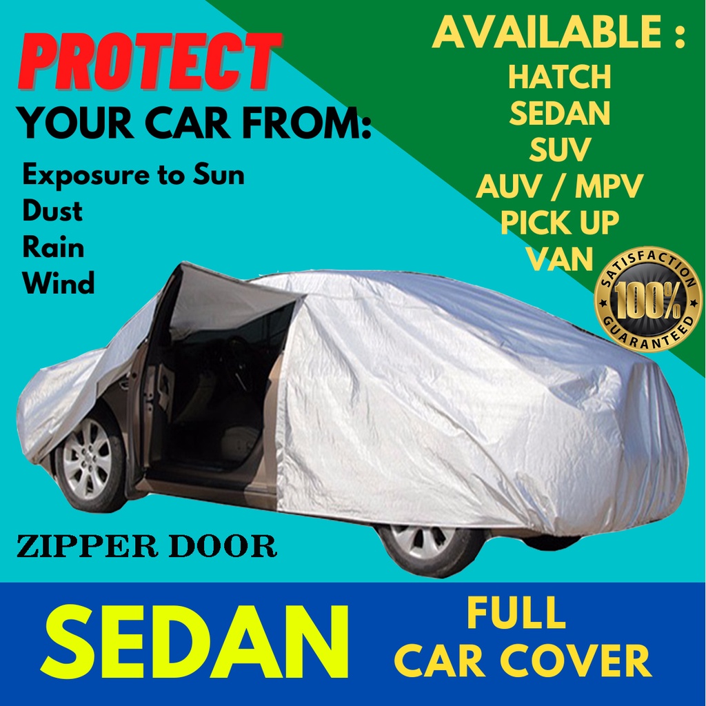 Full Car Cover Indoor Outdoor Sunscreen Heat Sun UV Protection