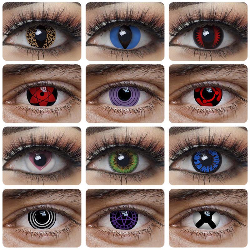 Anime Cosplay Mangekyou Itachi Sharingan Contact Lenses For, 55 OFF
