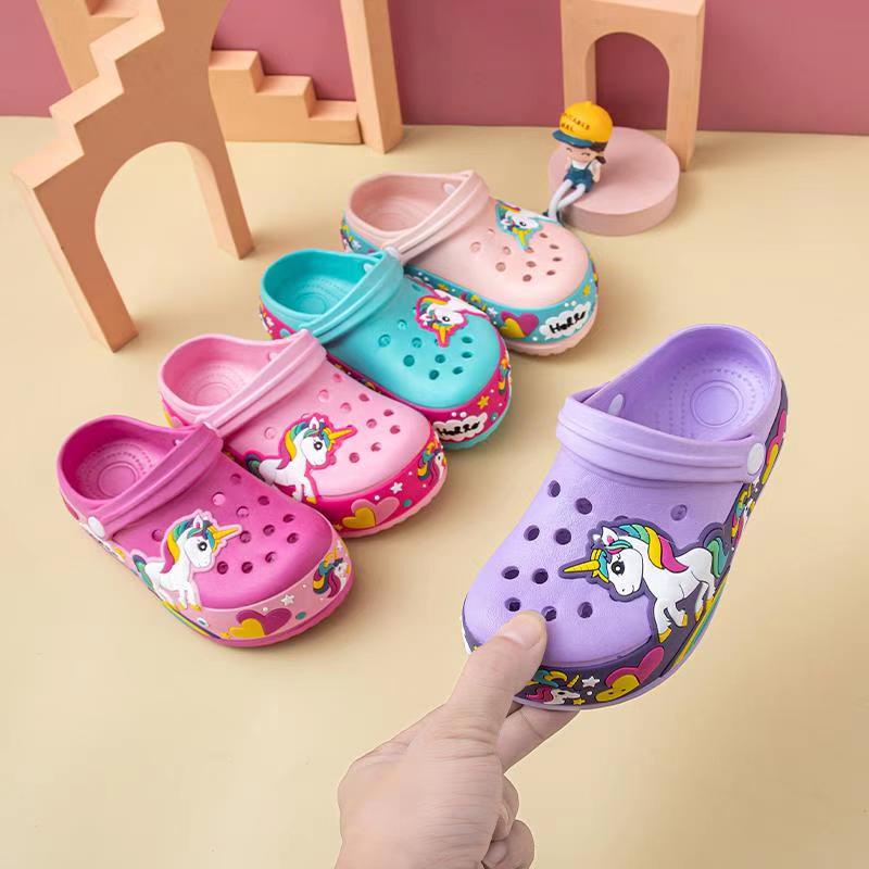 Girls unicorn shop crocs