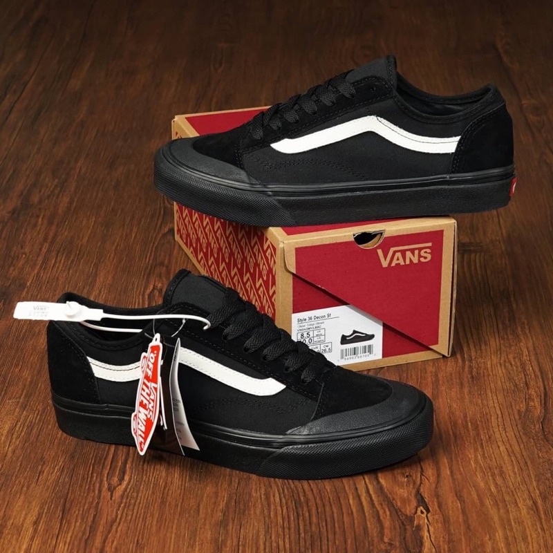 Vans all black discount ultracush