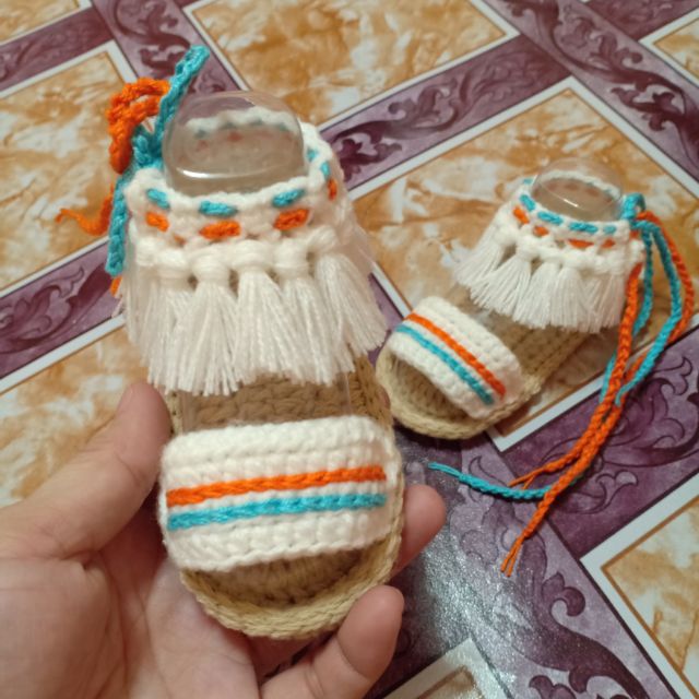 Crotchet sandals on sale