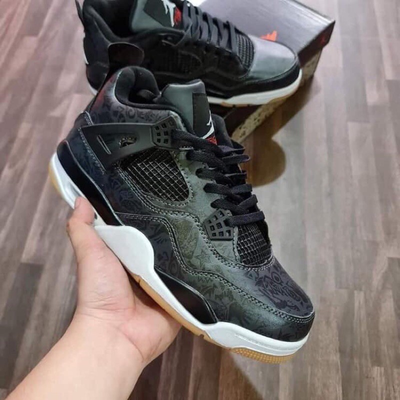 Jordan 4 clearance black and gum