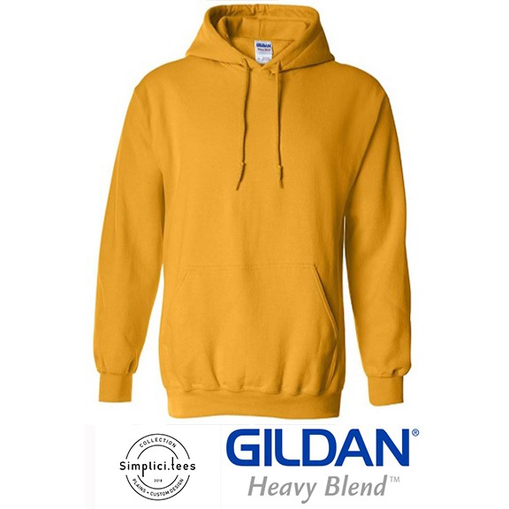 GILDAN Cotton Heavy Blend Hoodie Gold Shopee Philippines