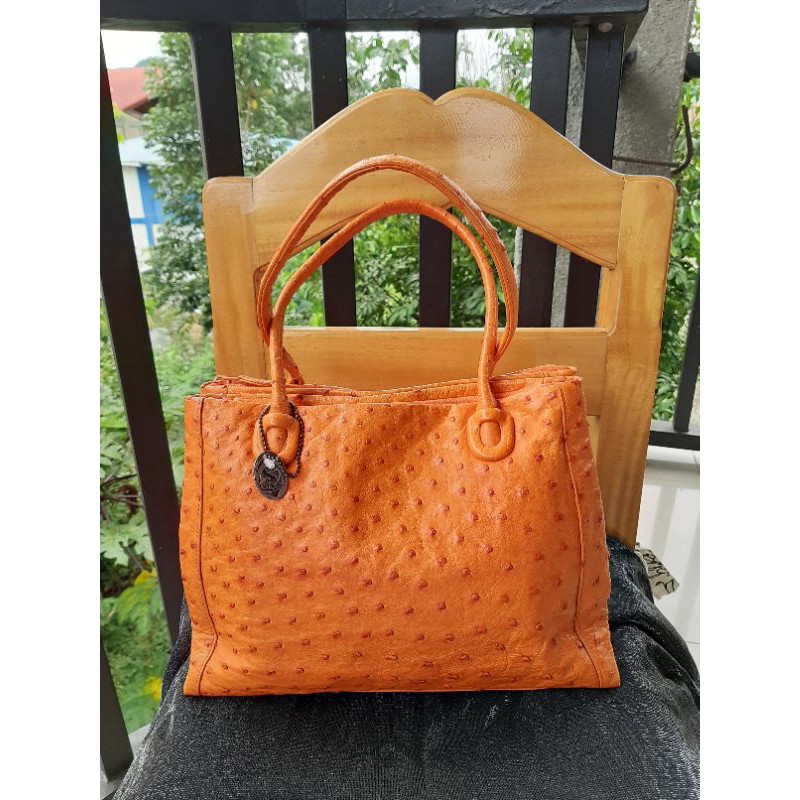 JRA Real Ostrich Leather Bag Original Shopee Philippines