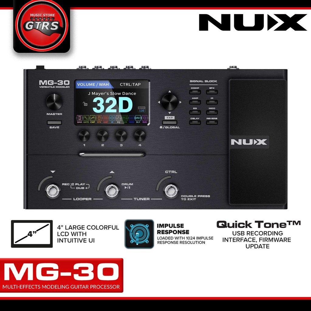 NUX MG-30 完動品 美品】NUX MG-30 （NUX MG-30 Deluxe Micro Guitar Processor