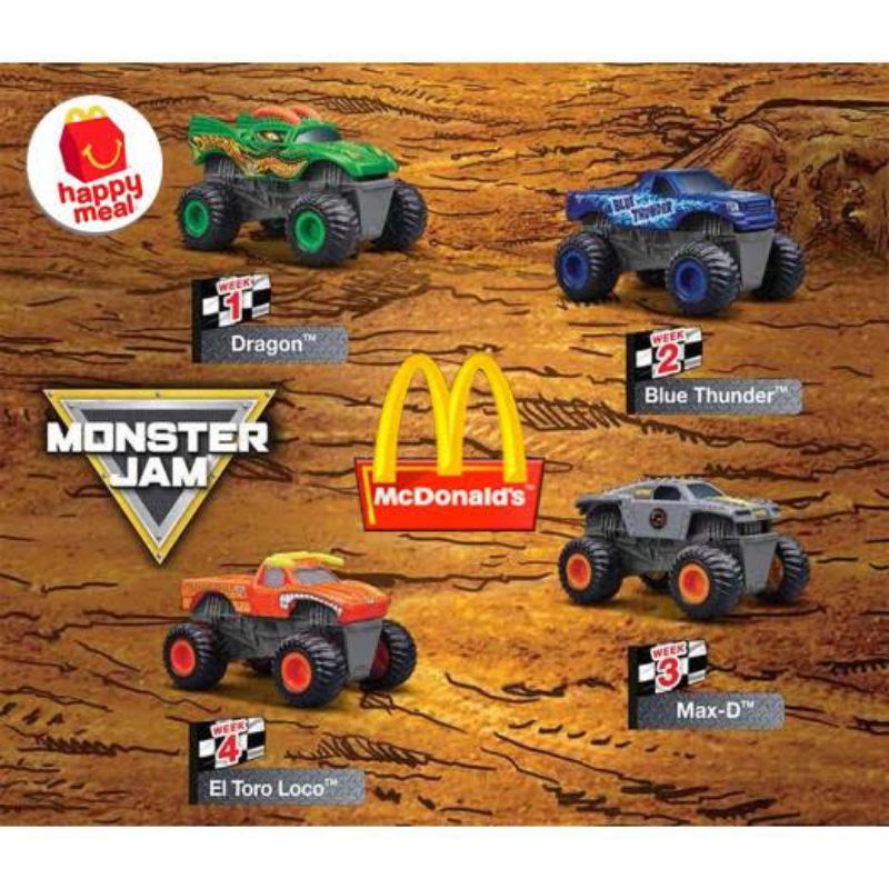 Mcdonalds happy meal monster hot sale truck