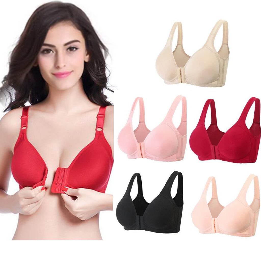 Bra High Quality Modal Full Cotton Lining Size 36-44 Front Closure