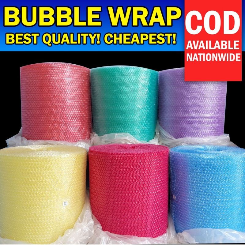 Coloured deals bubble wrap