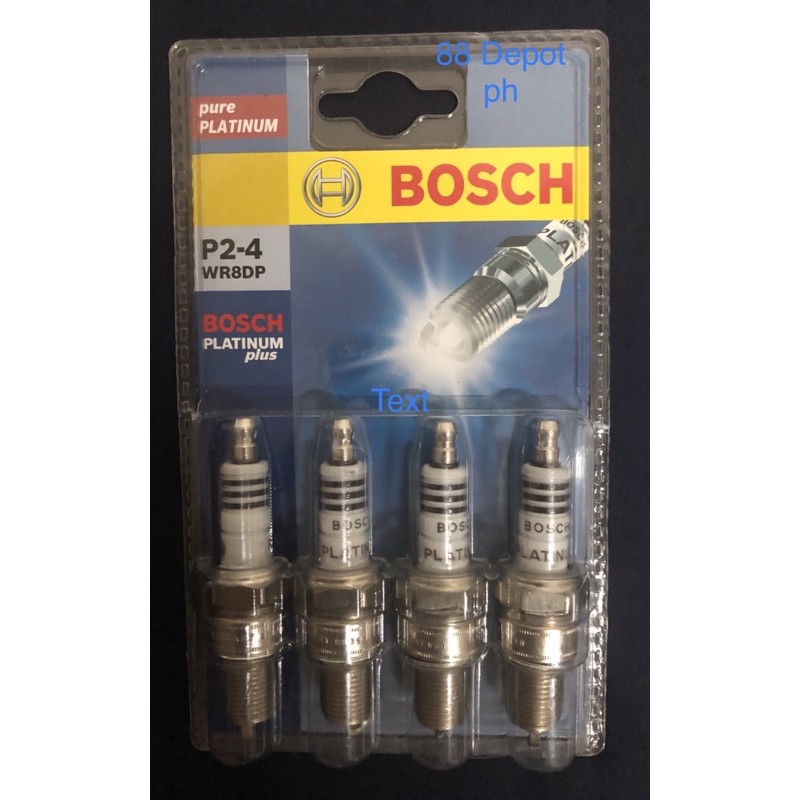 Bosch Pure Platinum Spark Plugs WR8DP 4 pcs. Shopee Philippines